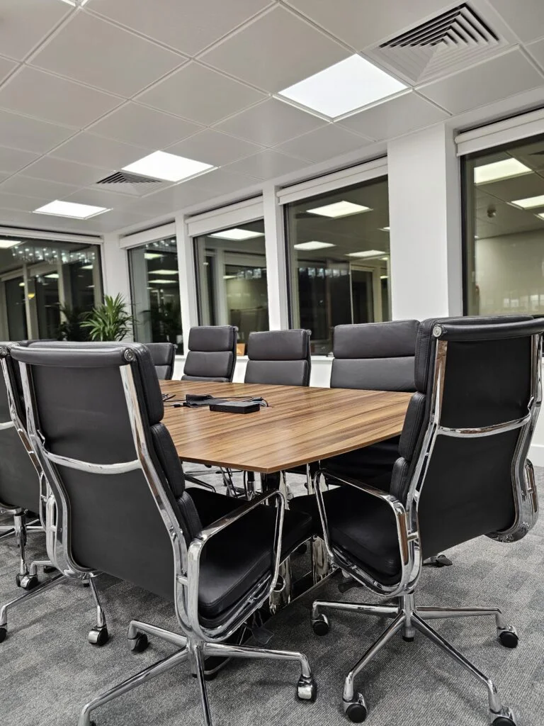 Professional office workspace maintained by Blue Horizon
